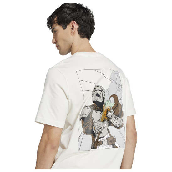 Adidas Ανδρική κοντομάνικη μπλούζα x Star Wars The Mandalorian Back Print Tee Adidas Ανδρική κοντομάνικη μπλούζα x Star Wars The Mandalorian Back Print Tee